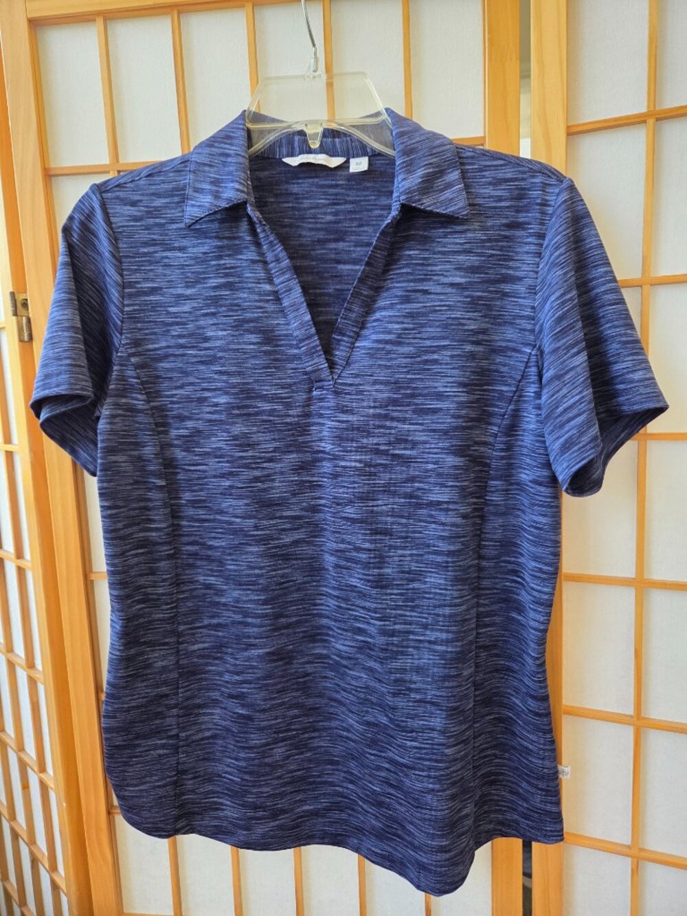 Navy collared golf shirt